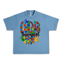 Pebble Blue aba therapist Urban Heavy Tee - CowhideDigitalArt