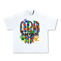 White aba therapist Urban Heavy Tee - CowhideDigitalArt