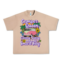 Burro camp camping camper queen classy sassy and a bit smart assycamper camp Urban Heavy Tee - linhVisuals