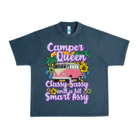 Midnight Navy camp camping camper queen classy sassy and a bit smart assycamper camp Urban Heavy Tee - linhVisuals