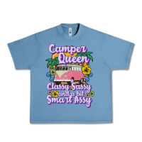 Pebble Blue camp camping camper queen classy sassy and a bit smart assycamper camp Urban Heavy Tee - linhVisuals