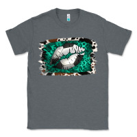 Charcoal Heather Soccer Lips Classic Tee - Jasminsmagicworld