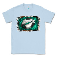 Dusty Blue Soccer Lips Classic Tee - Jasminsmagicworld