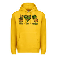 Lemon Peace Love Pineapple Premium Hoodie - Jasminsmagicworld