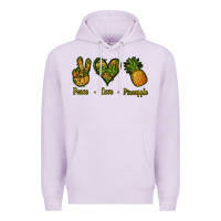 Lilac Peace Love Pineapple Premium Hoodie - Jasminsmagicworld