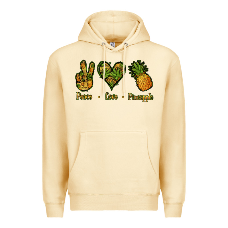 Peace Love Pineapple Premium Hoodie by Jasminsmagicworld | Teevron