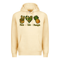 Pina Colada Peace Love Pineapple Premium Hoodie - Jasminsmagicworld