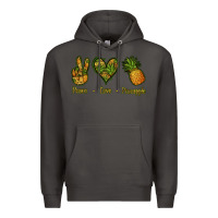 Smoke Peace Love Pineapple Premium Hoodie - Jasminsmagicworld