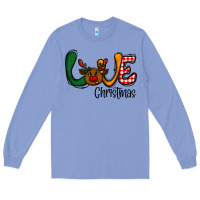 Colony Blue love Christmas Long Sleeve Tee - CowhideDigitalArt