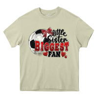 Mossy little sister biggest fan soccer Heavy Core Tee - FaDigitalArtStudio