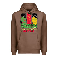 Chestnut freedom juneteenth since 1865 Premium Hoodie - BarkalooDesign