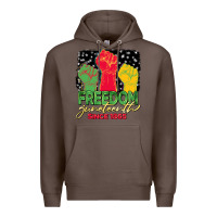 Coffee freedom juneteenth since 1865 Premium Hoodie - BarkalooDesign