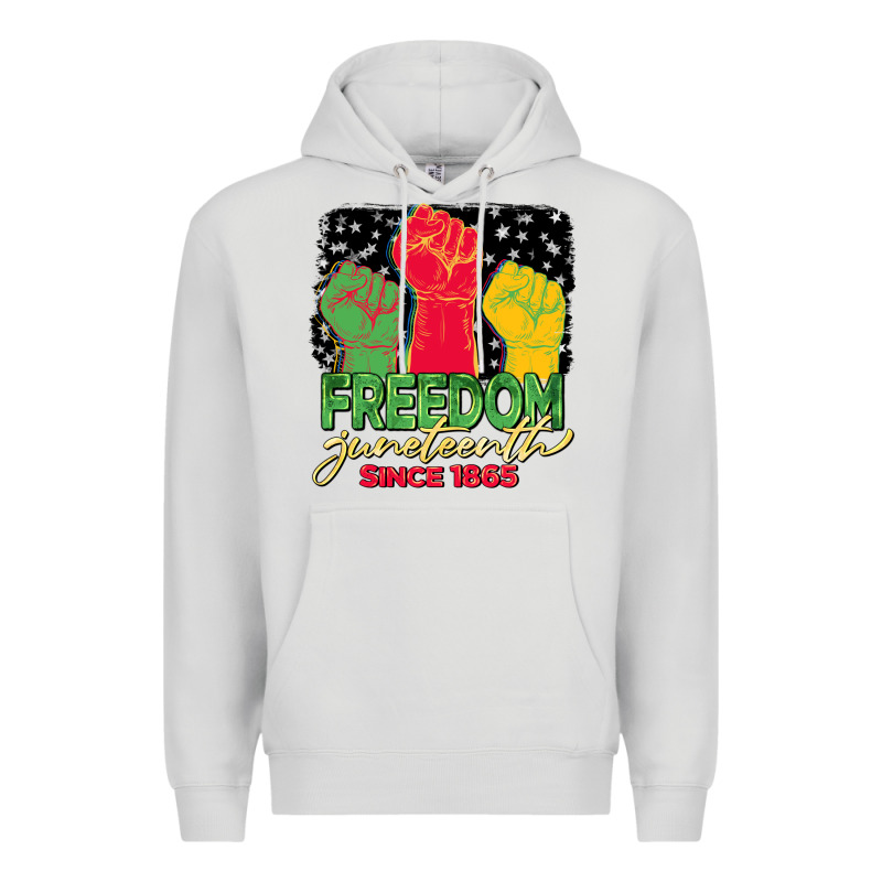 Freedom Juneteenth Since 1865 Premium Hoodie by BarkalooDesign | Teevron