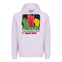 Lilac freedom juneteenth since 1865 Premium Hoodie - BarkalooDesign