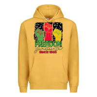 Mustard freedom juneteenth since 1865 Premium Hoodie - BarkalooDesign