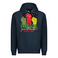 Navy freedom juneteenth since 1865 Premium Hoodie - BarkalooDesign