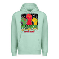 Seafoam freedom juneteenth since 1865 Premium Hoodie - BarkalooDesign