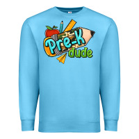 Ocean Blue pre k dude Premium Sweatshirt - RanaPortraitStore