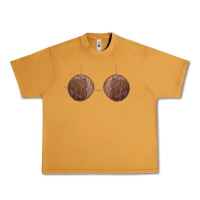 Peanut Butter coconut bra easy adult halloween tiki party costume t shirt Urban Heavy Tee - linhVisuals