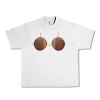 Lunar Rock coconut bra easy adult halloween tiki party costume t shirt Urban Heavy Tee - linhVisuals