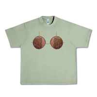 Oil Green coconut bra easy adult halloween tiki party costume t shirt Urban Heavy Tee - linhVisuals