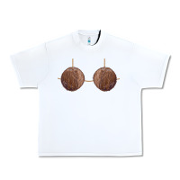 White coconut bra easy adult halloween tiki party costume t shirt Urban Heavy Tee - linhVisuals