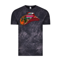 Cloud Black Christmas Cowboy Vintage Tee - CowhideDigitalArt