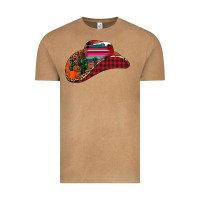 Vintage Camel Christmas Cowboy Vintage Tee - CowhideDigitalArt