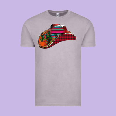 Christmas Cowboy Vintage Tee Designed By Cowhidedigitalart