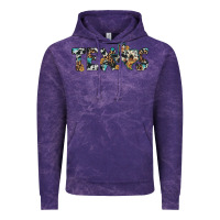Cloud Purple texas sunflower cowhide leopard texas map Vintage Hoodie - Artiststas