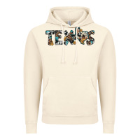 Vintage Artic texas sunflower cowhide leopard texas map Vintage Hoodie - Artiststas