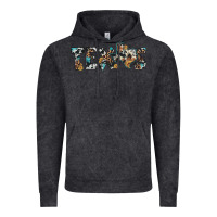 Vintage Black texas sunflower cowhide leopard texas map Vintage Hoodie - Artiststas