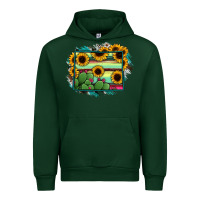 Forest Green wyoming map sunflower cactus serape Urban Hoodie - RanaPortraitStore