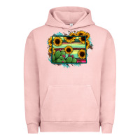 Wyoming Map Sunflower Cactus Serape Urban Hoodie | Teevron