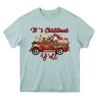 Arona it's christmas y'all truck with farm animals Heavy Core Tee - RanaPortraitStore
