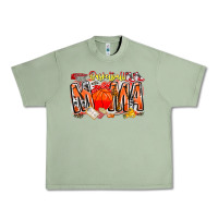 Oil Green basketball mama Urban Heavy Tee - CowhideDigitalArt