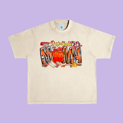 Basketball Mama Urban Heavy Tee Designed By Cowhidedigitalart
