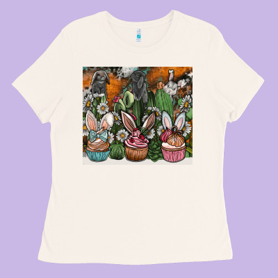 Easter Ladies Tee Designed By Cowhidedigitalart