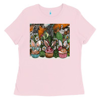 Bubblegum Pink easter Ladies Tee - CowhideDigitalArt
