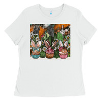 White easter Ladies Tee - CowhideDigitalArt