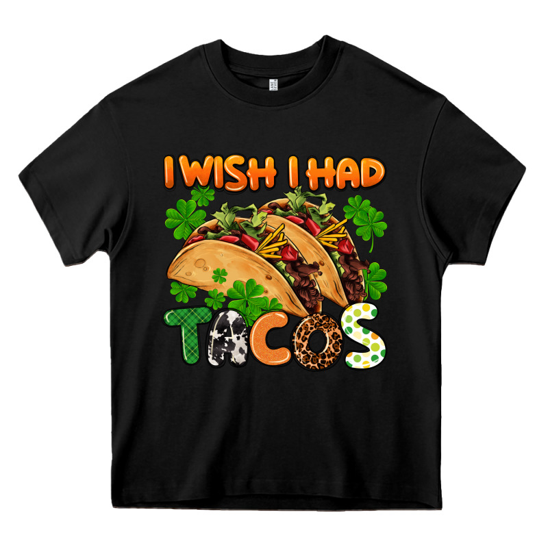 I Wish I Had Tacos St. Patrick's Day Heavy Core Tee by FaDigitalArtStudio | Teevron
