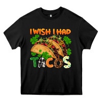 Black I wish i had tacos St. Patrick's day Heavy Core Tee - FaDigitalArtStudio