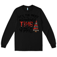 Black IT THE MOST WONDERFUL TIME the of year Long Sleeve Tee - CowhideDigitalArt