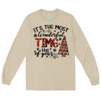 Mushroom IT THE MOST WONDERFUL TIME the of year Long Sleeve Tee - CowhideDigitalArt