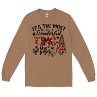 Toasted Coconut IT THE MOST WONDERFUL TIME the of year Long Sleeve Tee - CowhideDigitalArt