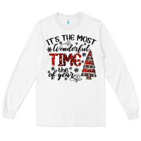 White IT THE MOST WONDERFUL TIME the of year Long Sleeve Tee - CowhideDigitalArt