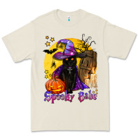 Spooky Babe Black Witch Cat Premium Tee | Teevron