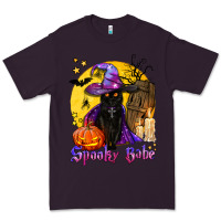 Plum spooky babe black witch cat Premium Tee - BundleAndBundleShop