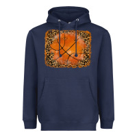 Navy glitter leopard basketball background Heavyweight Hoodie - RanaPortraitStore