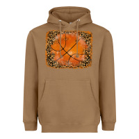 Toasted Coconut glitter leopard basketball background Heavyweight Hoodie - RanaPortraitStore